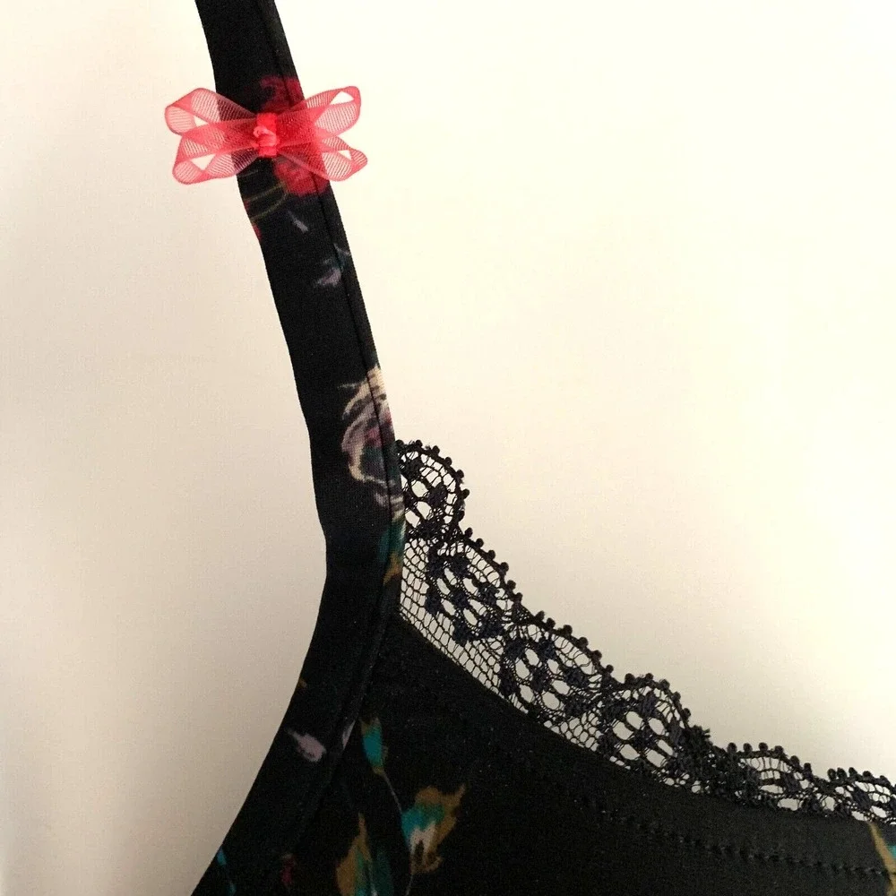 NWT Marie Jo SET Winter Rose Padded Underwire Bra 30E 30DD & Bikini Panty Floral
